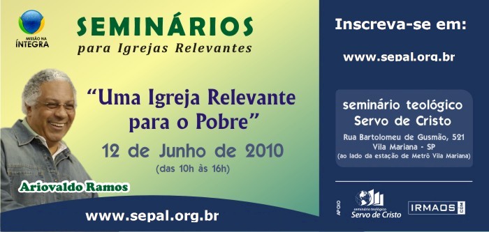 Seminário com Ariovaldo Ramos